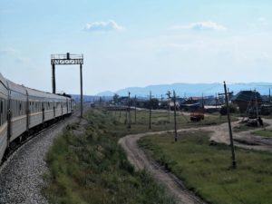 El tren avanza hacia Mongolia./ Foto J.M.
