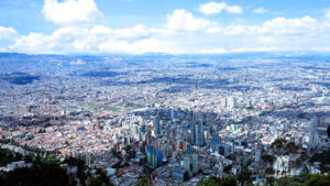 Vista general de Bogota desde el monasterio de Montserrate./ Foto JM