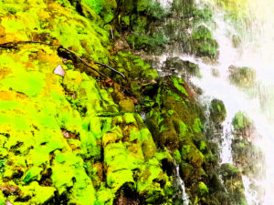 La magia de la naturaleza, roca y agua./ Foto JM