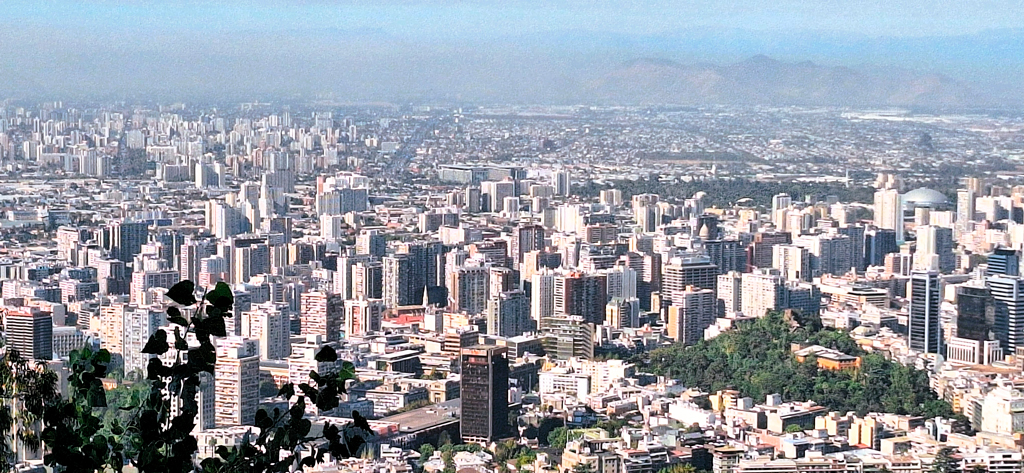 Vista general de la ciudad de Santiago de Chille./ Foto JM